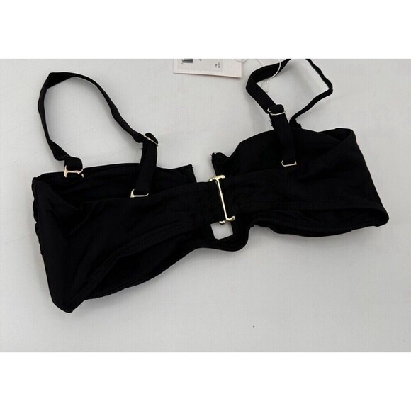 Andie Swim Size Medium Black Cartagena Top Convertible Plunge Bikini NEW NWT - Picture 3 of 4